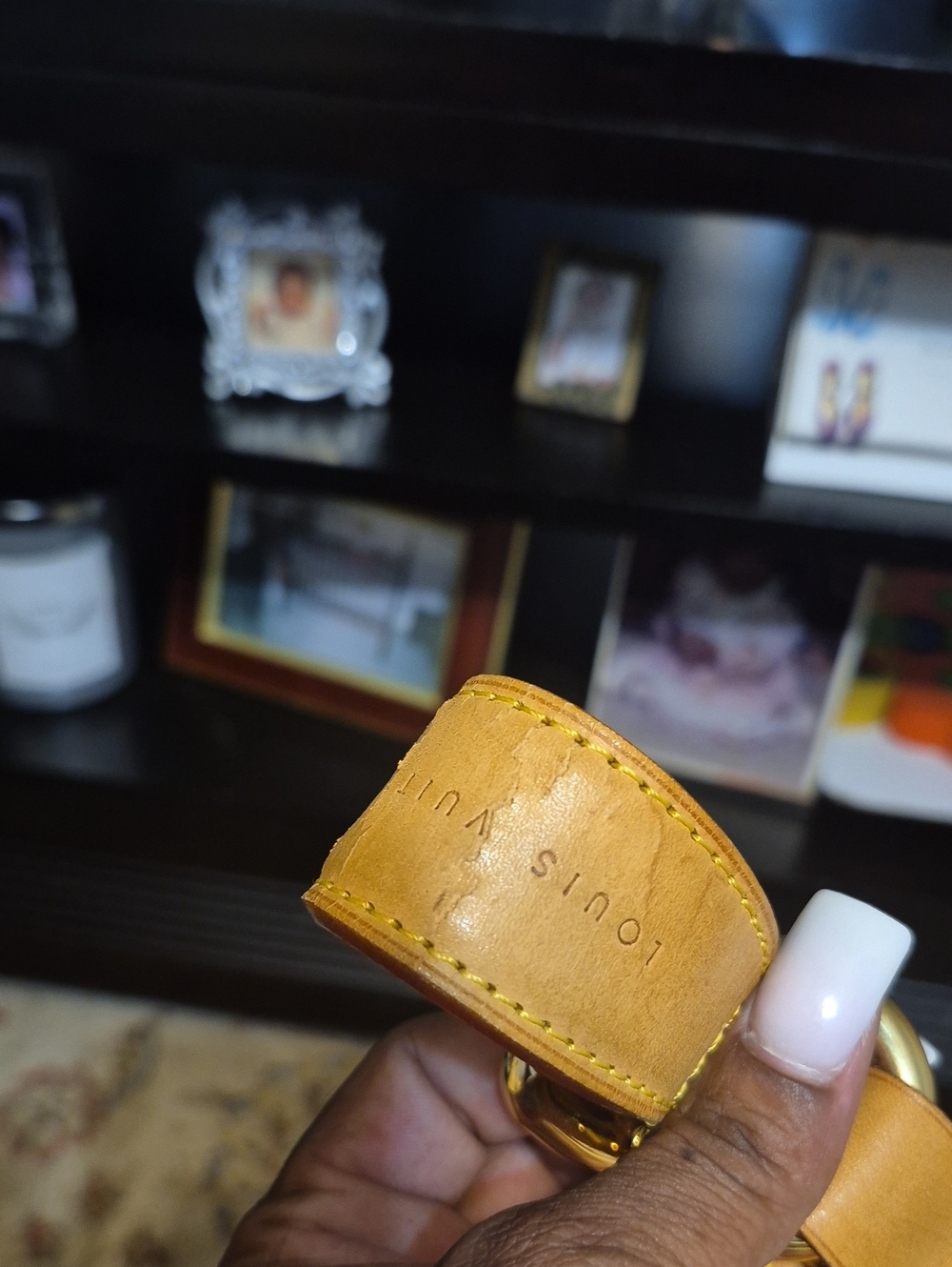 Louis Vuitton Tan Leather Strap with Gold Hardware - Picture 16 of 16
